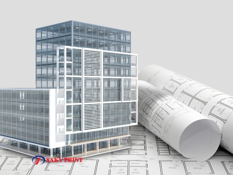 In bản vẽ thiết kế xây dựng a0