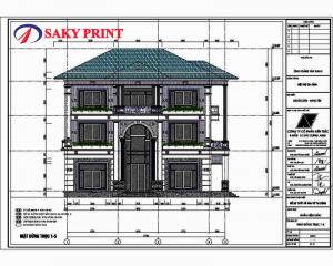 In bản vẽ kiến trúc