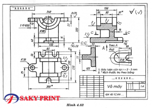 In bản vẽ máy móc