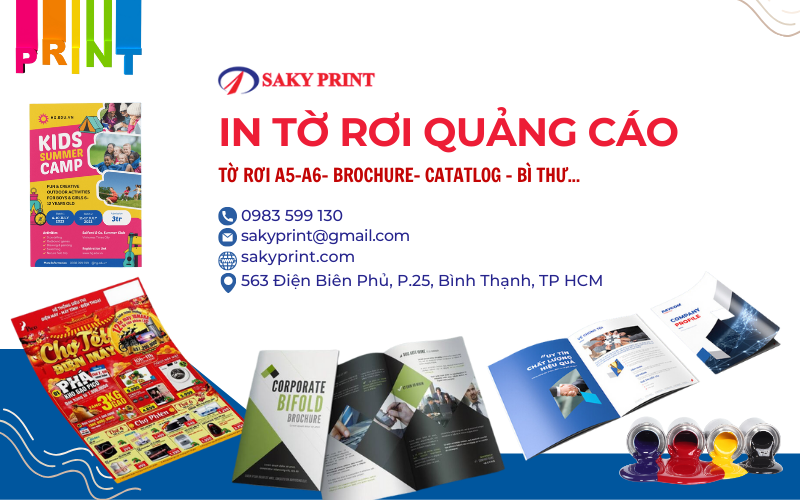 in tờ rơi quảng cáo các loại