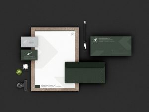 bộ nhận diện thương hiệu dùng cho văn phòng