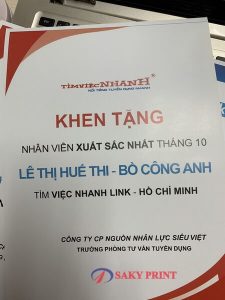 in chứng chỉ và giấy khen