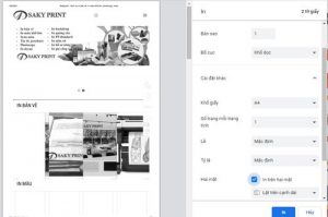 Hướng dẫn in tài liệu 2 mặt trên máy in canon