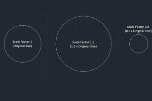 Lệnh scale của Autocad