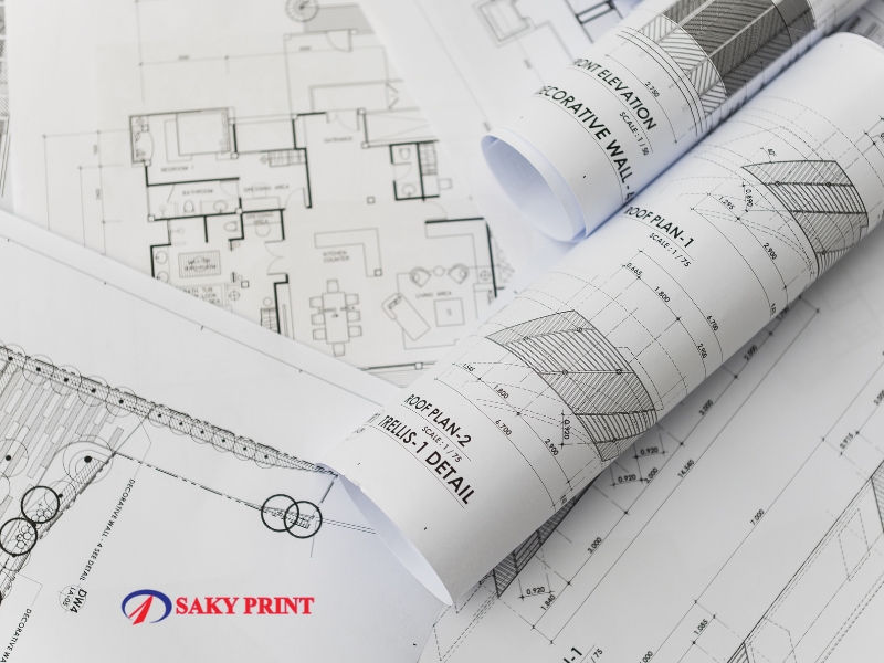 In bản vẽ thiết kế xây dựng a1