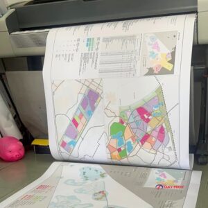 In màu ảnh bản đồ A0