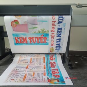 In poster ảnh menu